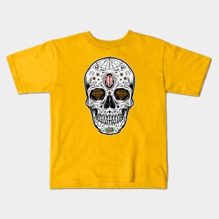 Decorative Diamond Skull Kids T-Shirt